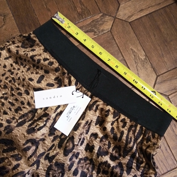 💙 {Sandro} NWT Leopard Print Blouse & Pants - Picture 6 of 8